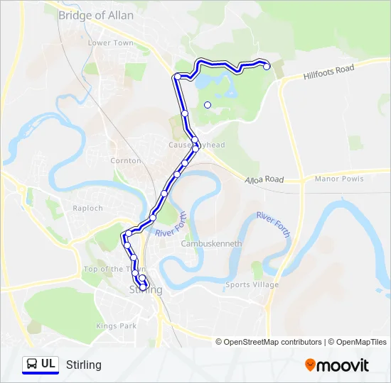 UL Bus Line Map