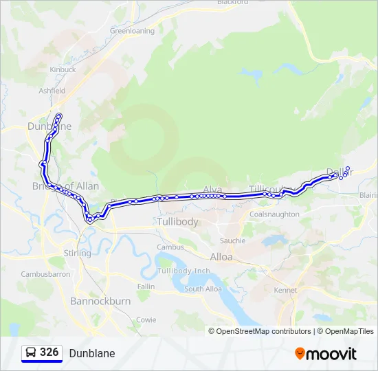 326 Bus Line Map
