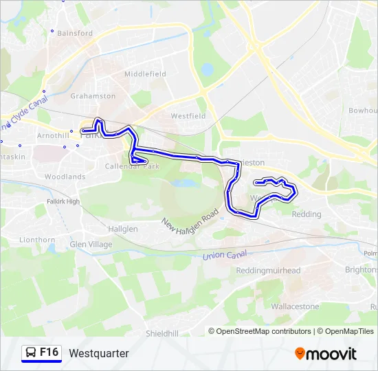 F16 Bus Line Map