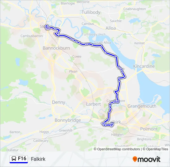 F16 Bus Line Map