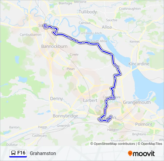 F16 Bus Line Map