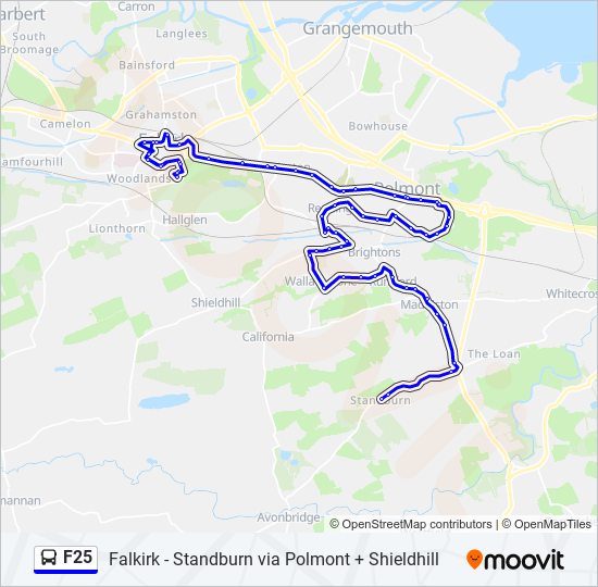 F25 bus Line Map