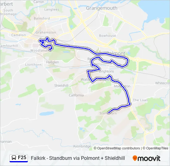 F25 Bus Line Map
