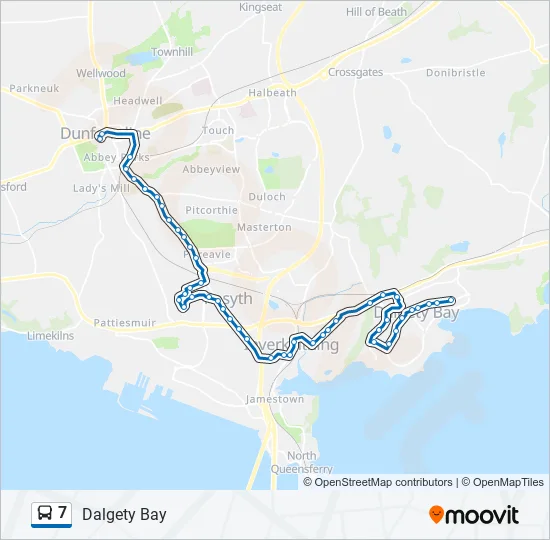 7 Bus Line Map