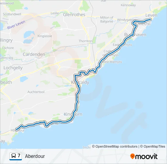 7 Bus Line Map