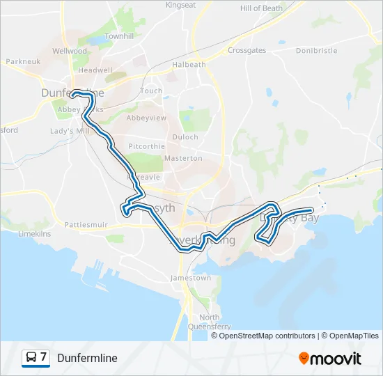 7 Bus Line Map