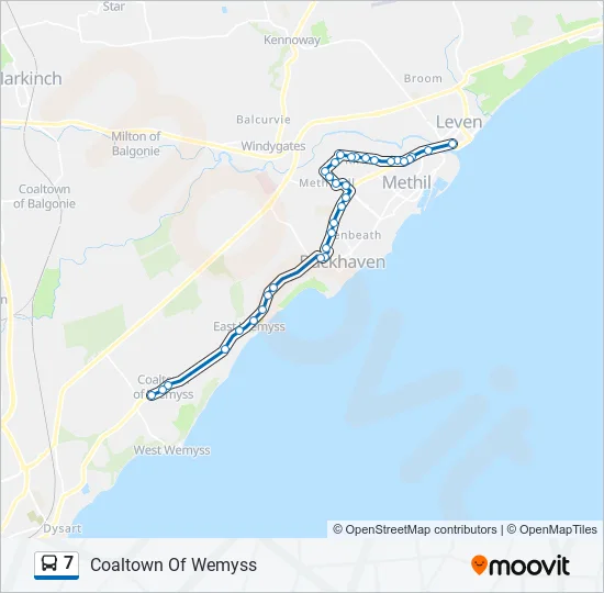 7 Bus Line Map