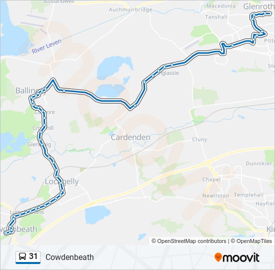 31 Bus Line Map