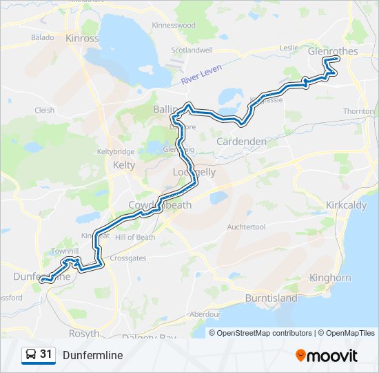 31 Bus Line Map