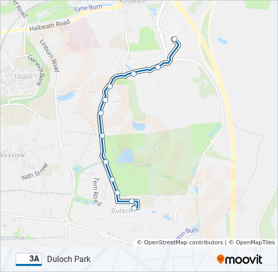 3a Route Schedules, Stops & Maps Duloch Park (Updated)