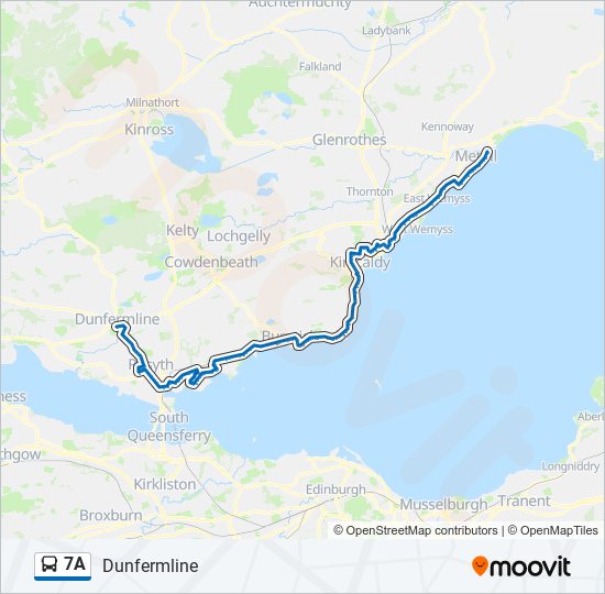 7A bus Line Map