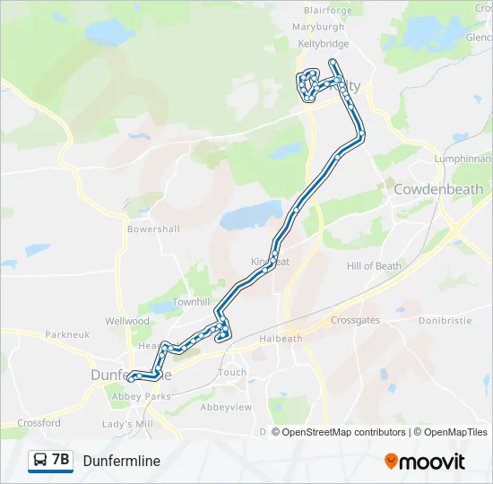 7B Bus Line Map