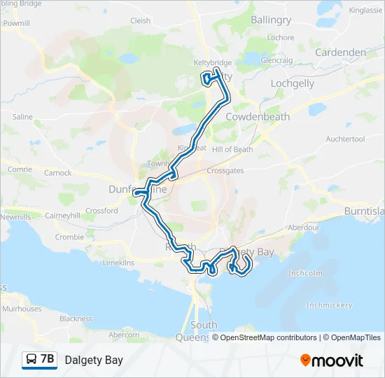 7B Bus Line Map