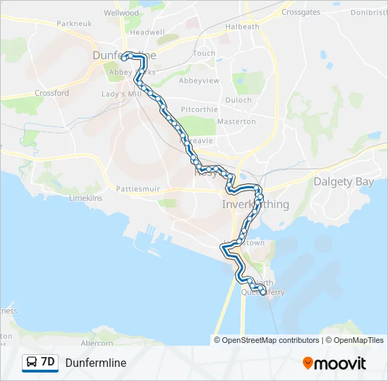 7D Bus Line Map