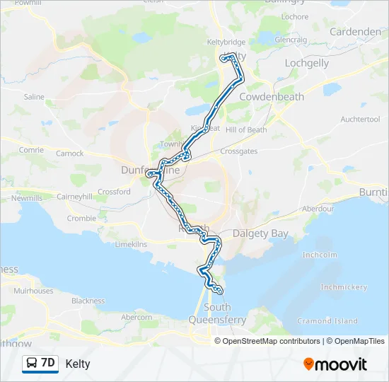 7D Bus Line Map