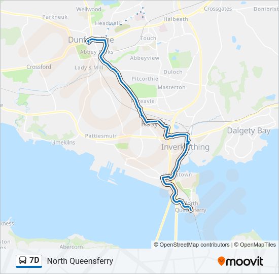 7D Bus Line Map