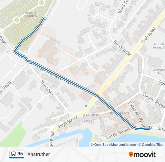 95 Route: Schedules, Stops & Maps - Anstruther (Updated)