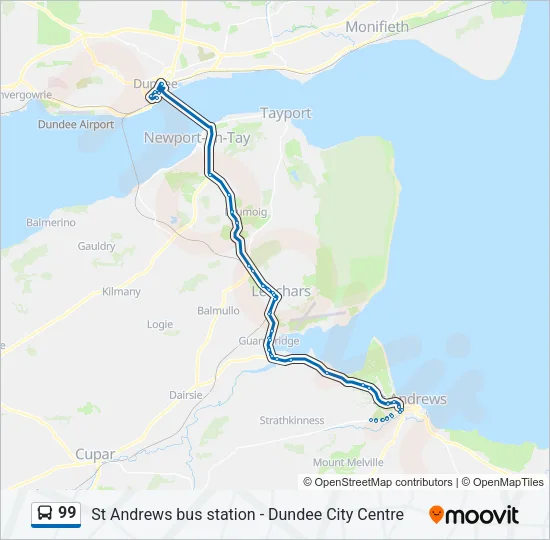 99 Bus Line Map