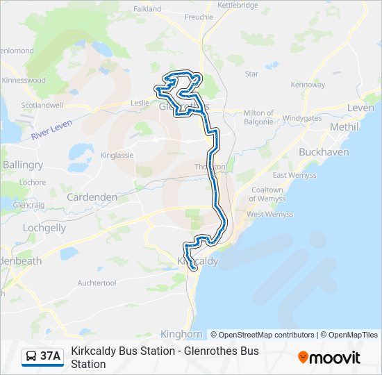 37A Route: Schedules, Stops & Maps - Kirkcaldy (Updated)