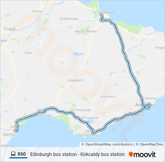 X60 bus Line Map