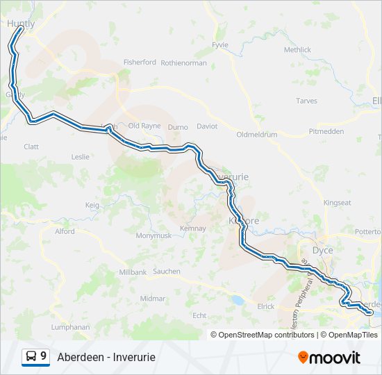 9 Bus Line Map