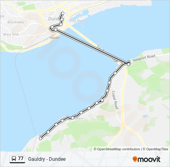 77 Bus Line Map