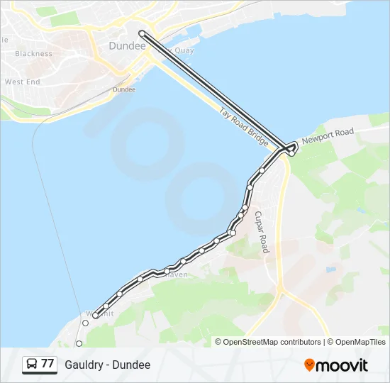 77 Bus Line Map