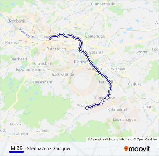 3C Bus Line Map