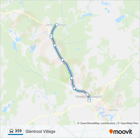 359 Bus Line Map