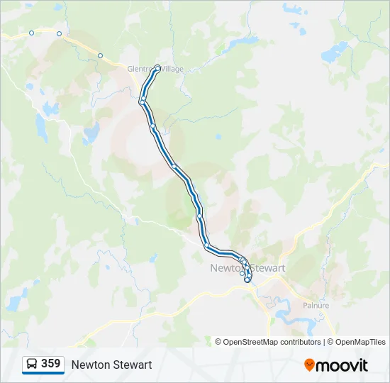 359 Bus Line Map