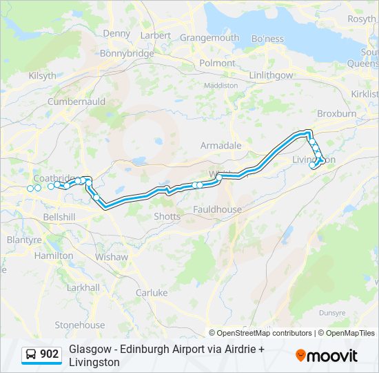 902 Route Schedules, Stops & Maps Livingston (Updated)