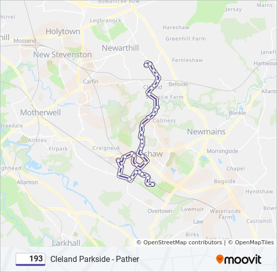 193 Route: Schedules, Stops & Maps - Pather (Updated)