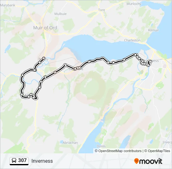 307 Bus Line Map