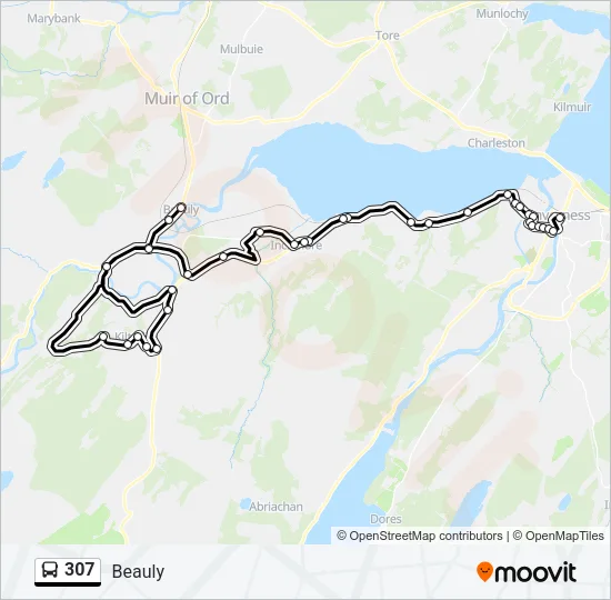 307 Bus Line Map