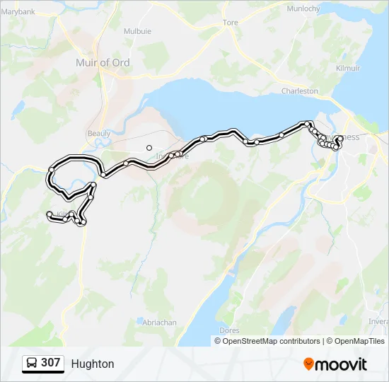 307 Bus Line Map