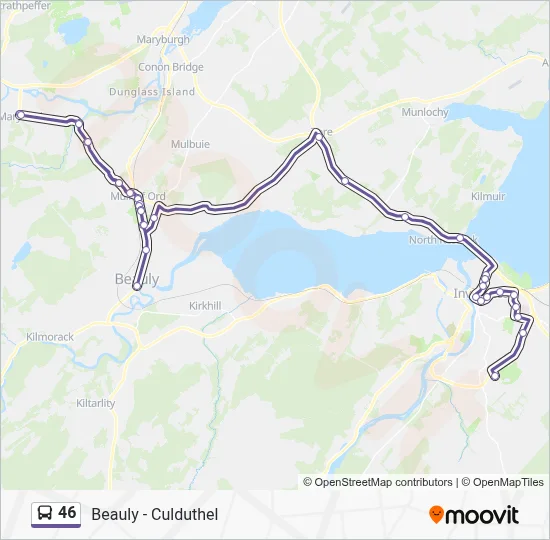 46 Route: Schedules, Stops & Maps - Culduthel (Updated)
