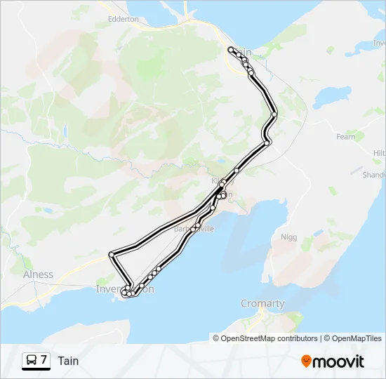 7 Bus Line Map