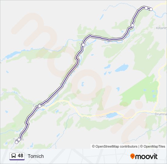48 Bus Line Map