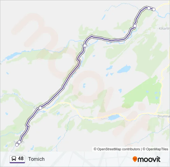 48 Bus Line Map