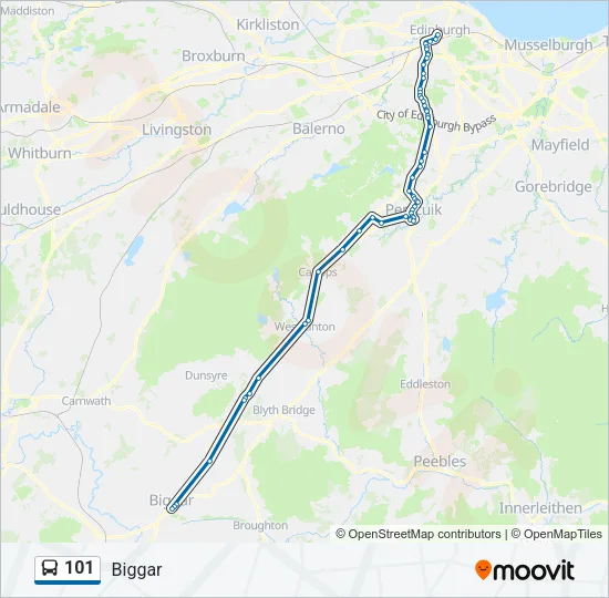 101 Bus Line Map