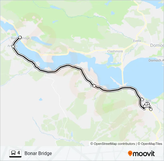 4 Bus Line Map
