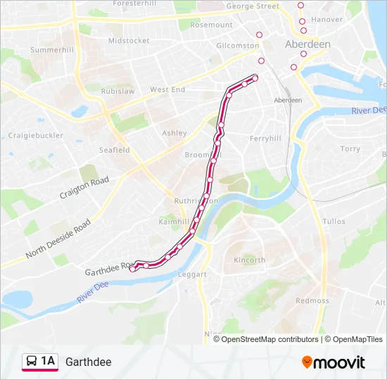 1A Bus Line Map