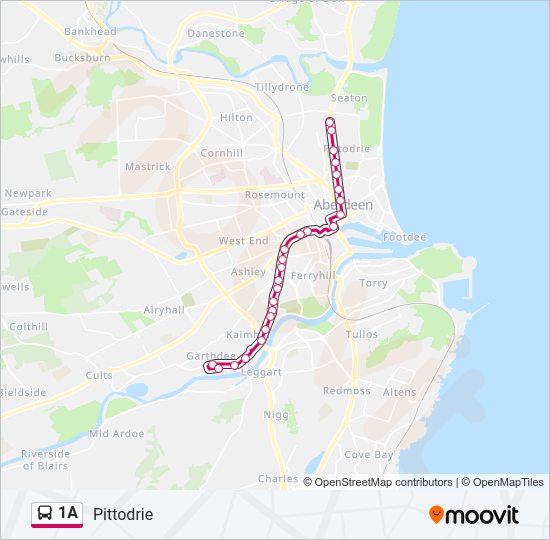 1A bus Line Map