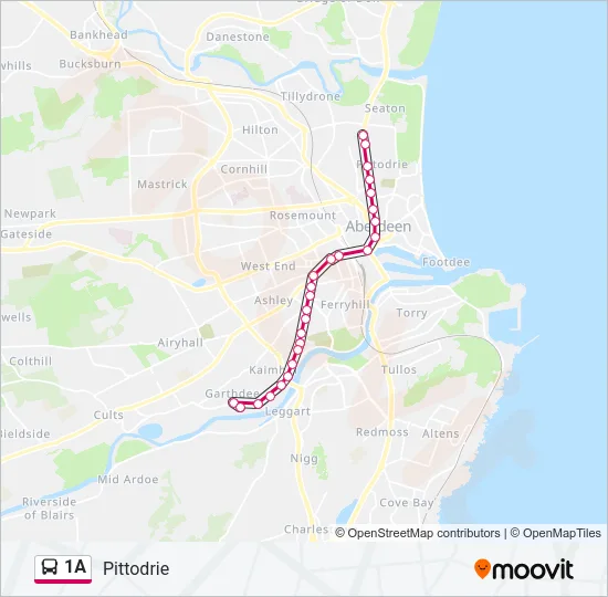 1A Bus Line Map