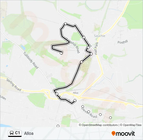 C1 Bus Line Map