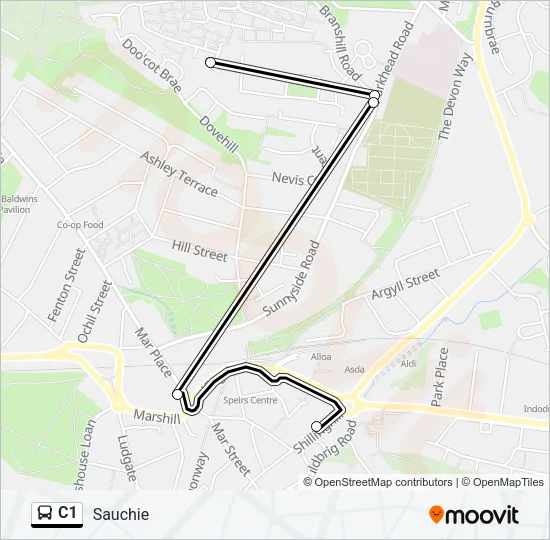 C1 Bus Line Map