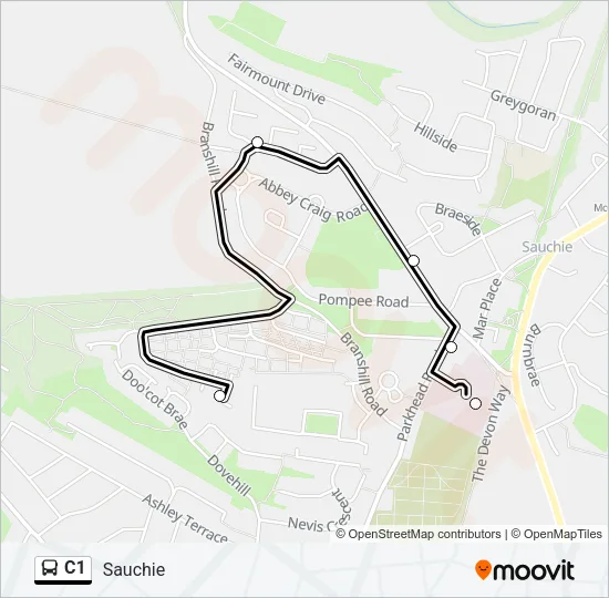C1 Bus Line Map