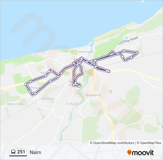 251 Bus Line Map