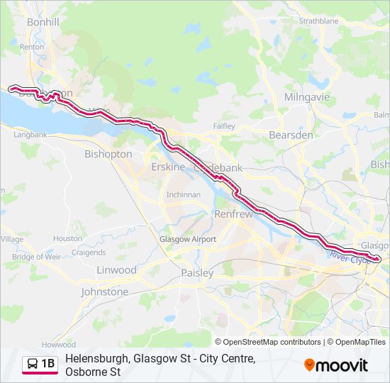 1b Route Schedules Stops And Maps Westcliff Updated 