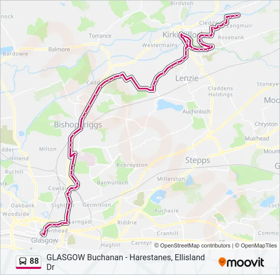 88 Bus Line Map